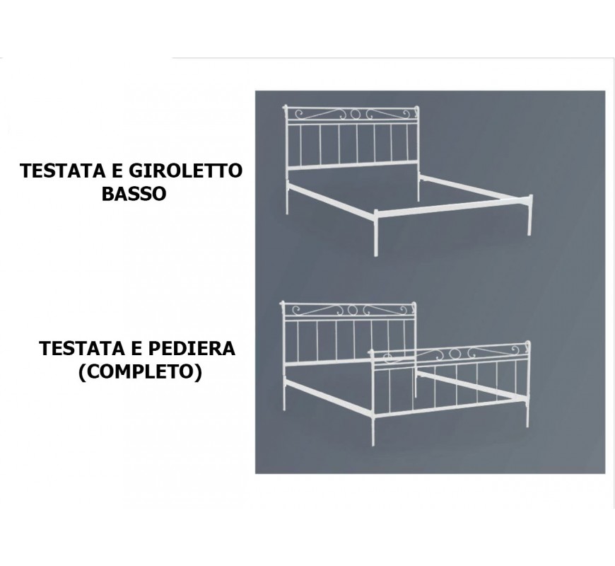 LETTO FERRO BATTUTO TEVERE MATRIMONIALE AVORIO ORO,VERDE-ORO, NERO